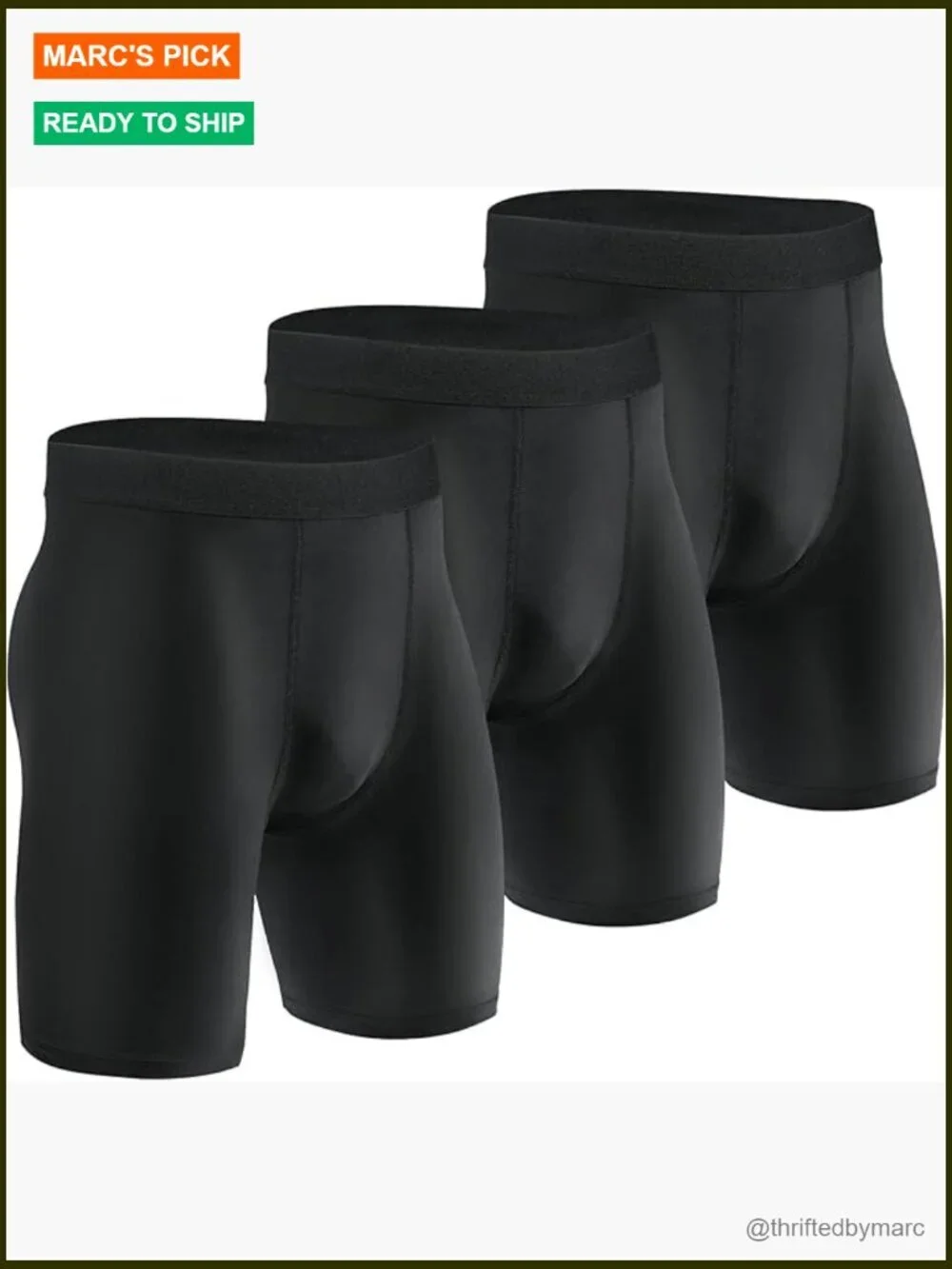 Compression Shorts 2/3 Pack Athletic Workout Running Shorts for Men